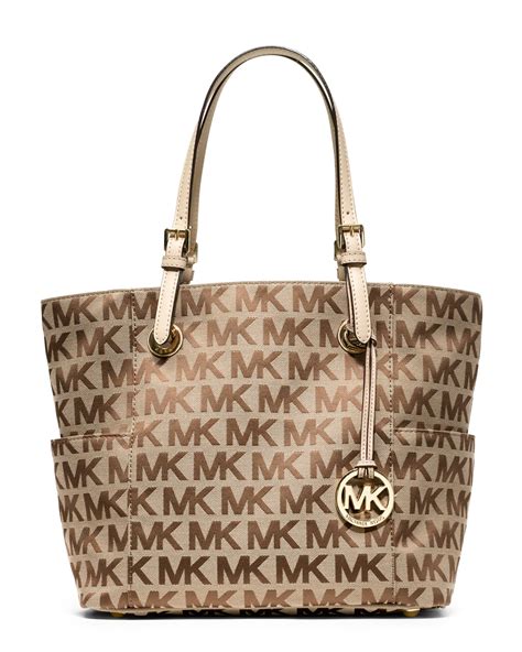 michael michael kors logo print signature tote bag|michael kors totes for women.